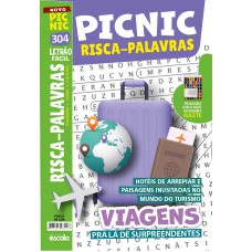 Risca-Palavras Letrão - Fácil - Viagens.