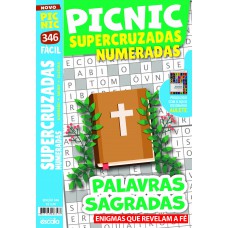 Picnic Supercruzadas Numeradas - Fácil: 346 - Palavras Sagradas