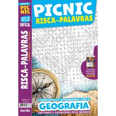 Picnic Risca Palavras - Difícil: 352 - Conhecendo e aprendendo com a Geografia