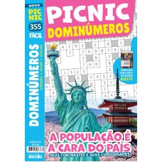 Picnic Dominúmeros - Fácil: 355 - A População é a cara do país