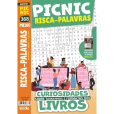 Picnic Risca-Palavras - Médio: 368 - Curiosidades sobre tamanhos e formatos de livros