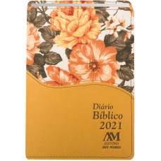 Diário Bíblico 2021 - Luxo - Ouro Floral