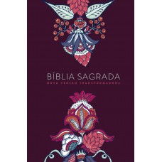 Bíblia NVT Letra Grande - Indian Flowers Vinho: Capa Soft Touch