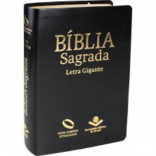 Bíblia Sagrada Letra Gigante com índice - Capa Preta nobre: Nova Almeida Atualizada (NAA)