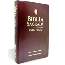 BIBLIA GRANDE HARPA CRISTA SLIM LUXO MARROM