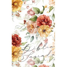 BIBLIA ARC FLORAL AQUARELA - LETRA GIGANTE