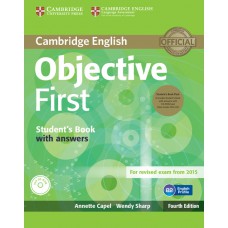 OBJECTIVE FIRST - SB WITH ANSWERS WITH CD-ROM AND CLASS AUDIO CDS- 4º ED