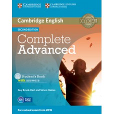 COMPLETE ADVANCED - SB W/ANS & CDROM - 2ºED