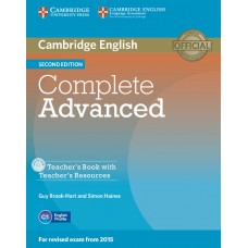 COMPLETE ADVANCED - TB W/TEACHERS RESOURCES CDROM - 2º ED