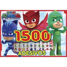 PJ MASKS - PRANCHETA PARA COLORIR COM 1500 ADESIVOS