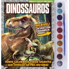 DINOSSAUROS LIVRO PARA PINTAR COM AQUARELA