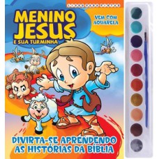 MENINO JESUS LIVRO PARA PINTAR COM AQUARELA