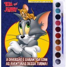 TOM E JERRY LIVRO PARA PINTAR COM AQUARELA