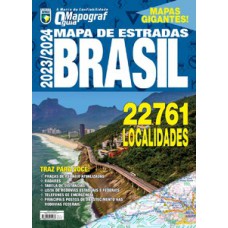 GUIA MAPOGRAF - MAPA DE ESTRADAS BRASIL 2023/2024 - GIGANTE