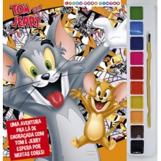 TOM E JERRY LIVRO PARA PINTAR COM AQUARELA