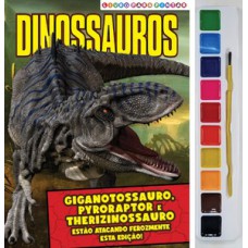 DINOSSAUROS - LIVRO PARA PINTAR COM AQUARELA