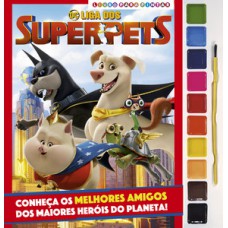 DC LIGA DOS SUPERPETS LIVRO PARA PINTAR COM AQUARELA