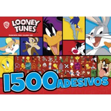 LOONEY TUNES PRANCHETA PARA COLORIR COM 1500 ADESIVOS