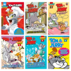 COMBO QUADRINHOS TOM E JERRY - KIT COM 6 QUADRINHOS