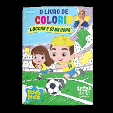 O livro de colorir Luccas e Gi na Copa