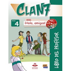 Clan 7 con hola, amigos! 4 libro del profesor + 2 CD + cd-rom