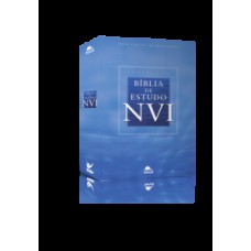 BÍBLIA DE ESTUDO - NVI - CAPA DURA AZUL